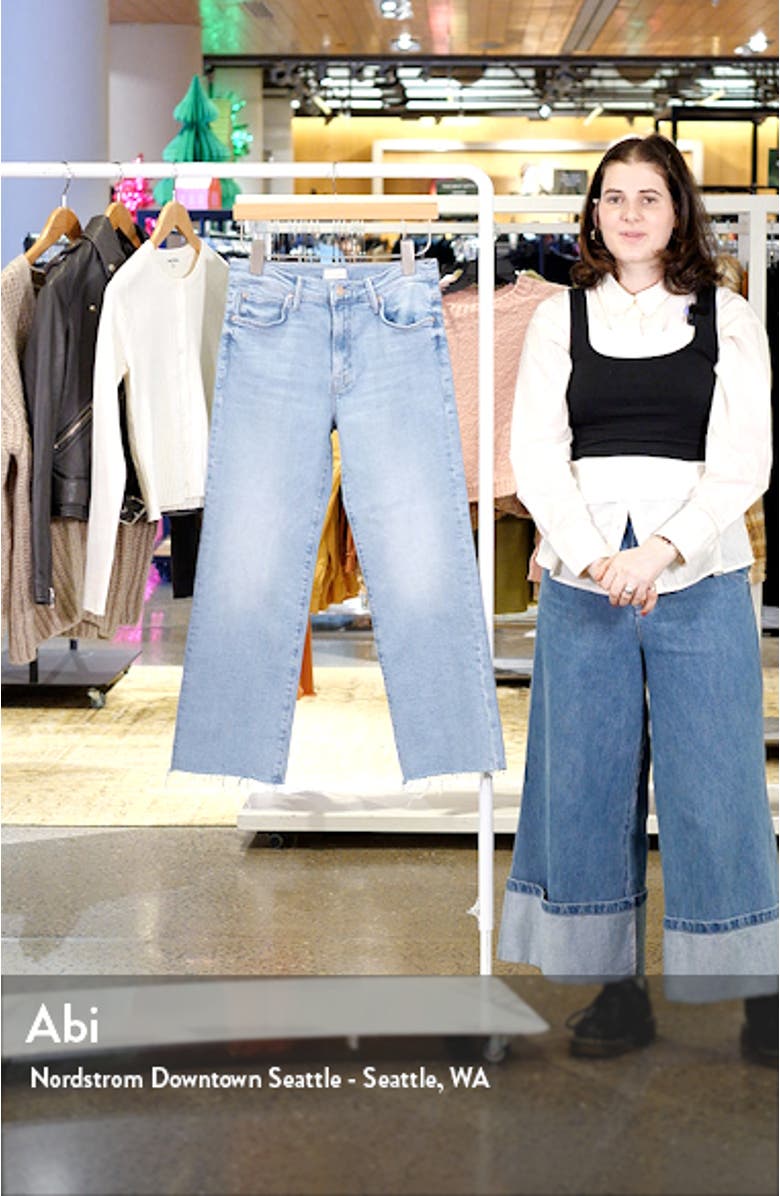 The Kick It Fray Ankle Flare Jeans, sales video thumbnail