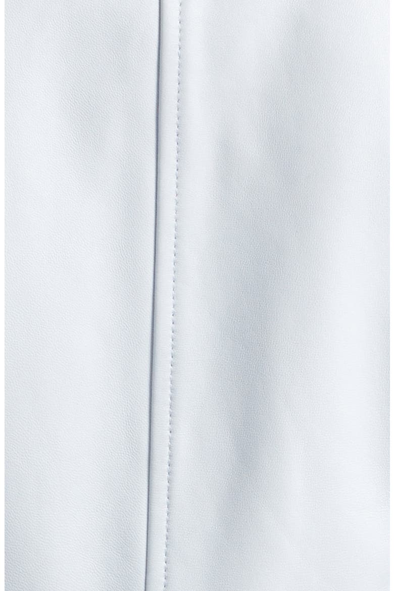 Lyric Peplum Leather Biker Jacket, Alternate, color, PALE MIST BLUE
