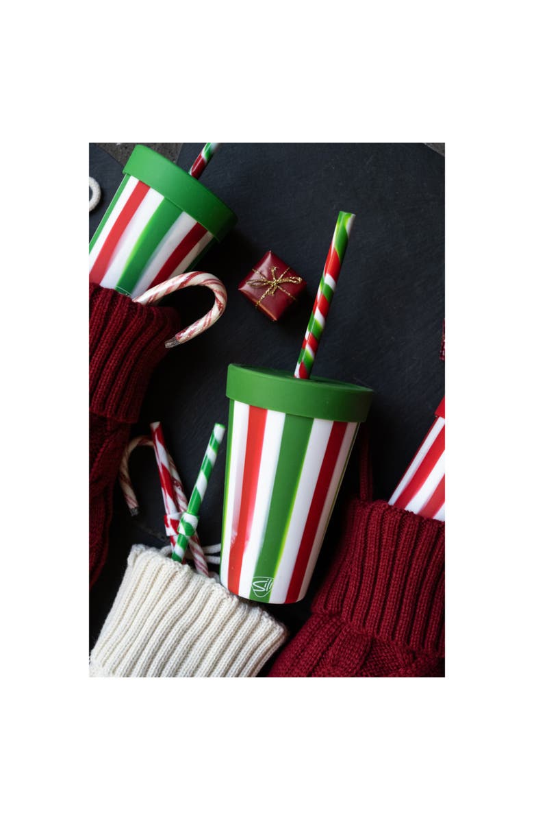 Silipint Silicone 16oz Straw Tumbler, Alternate, color, Multicolored