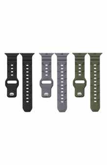 The Posh Tech Assorted 3-Pack Ridge Silicone Apple Watch® Watchbands