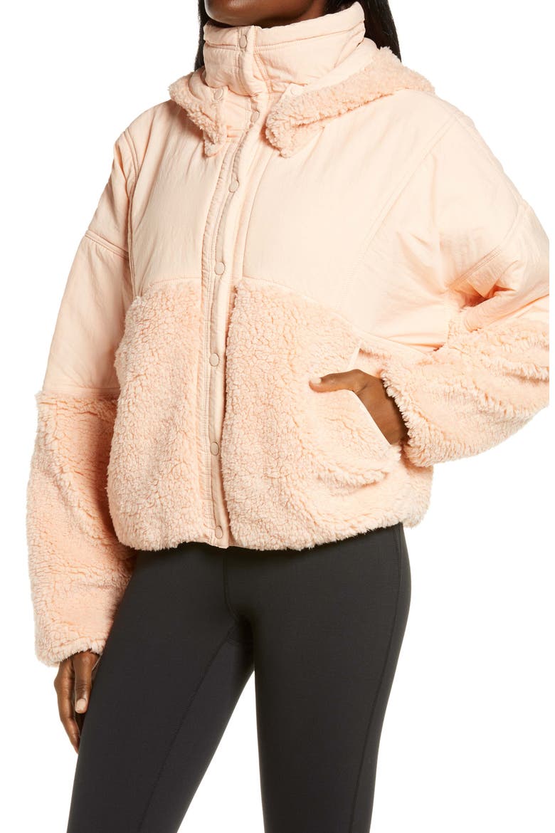 Adventure Awaits Fleece Jacket, Alternate, color, PEACH CHAMPAGNE://DNU