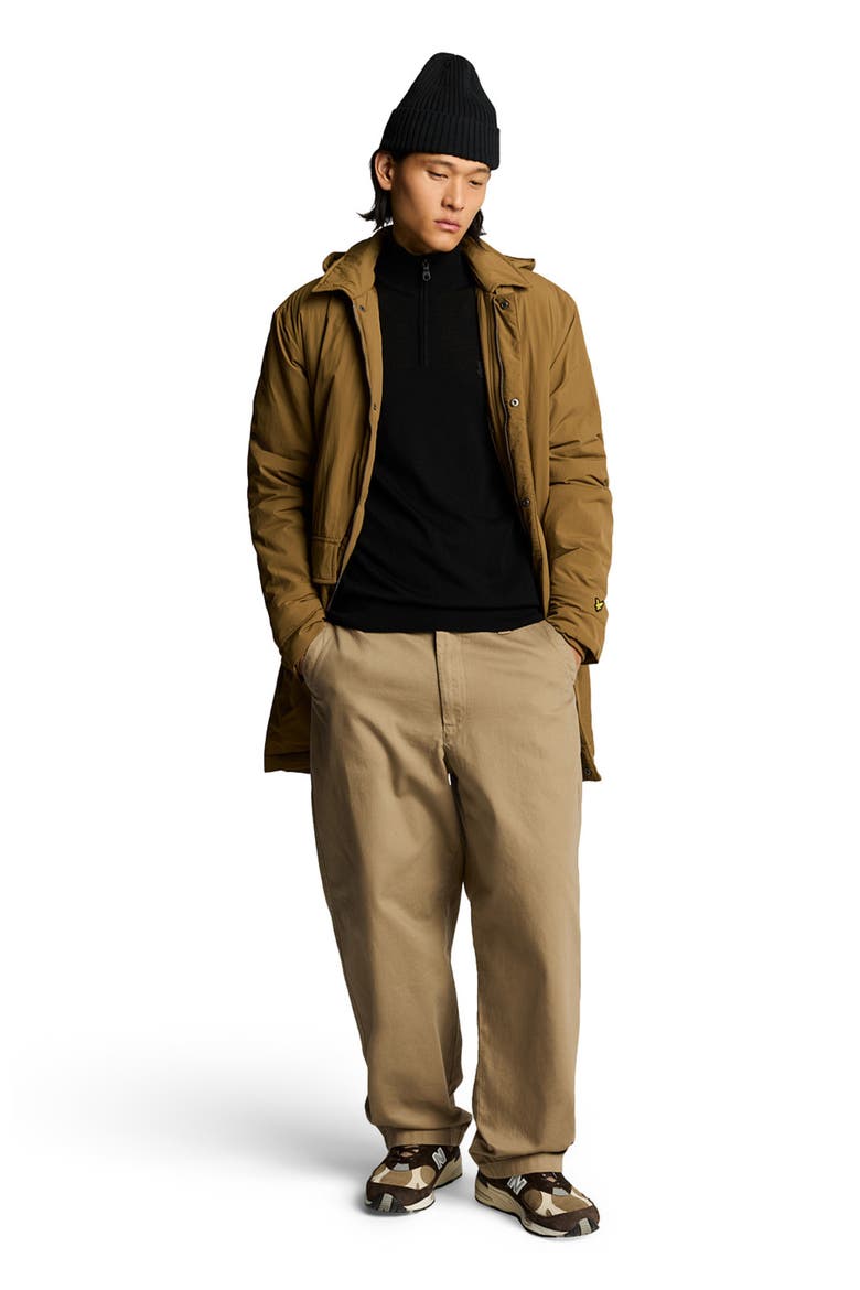 Eagle Merino Quarter Zip Sweater, Main, color, Jet Black