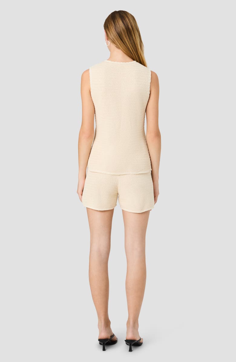 French Connection Mozart Open Stitch Shorts, Alternate, color, Ecru