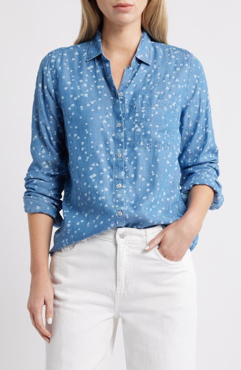 Cassie Chambray Button-Up Shirt
