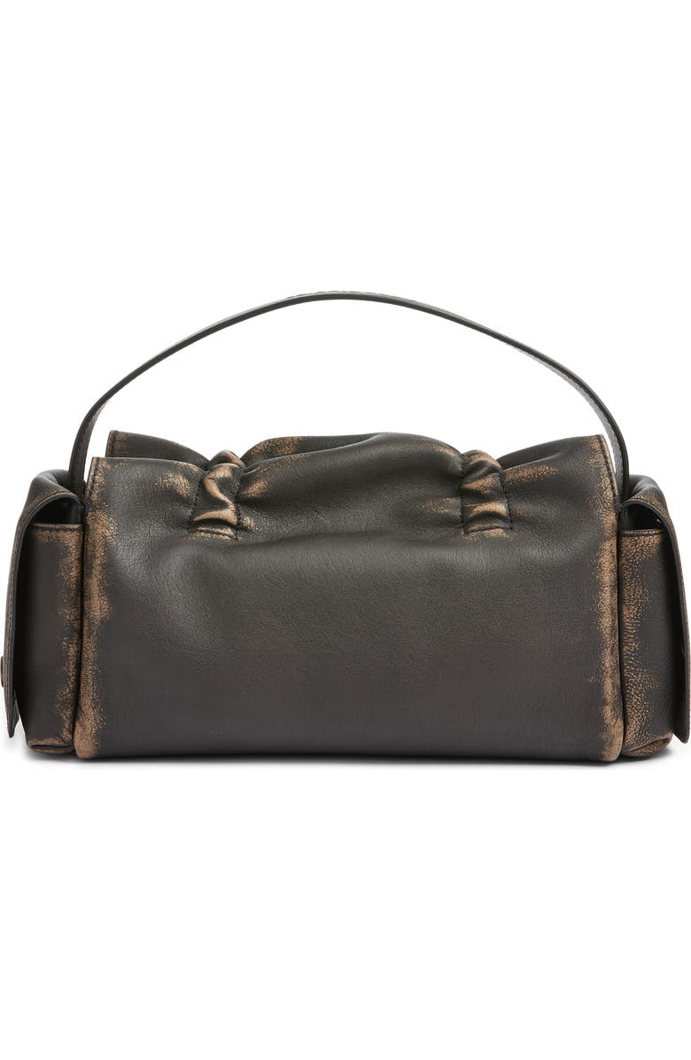 Acne Studios Multipocket Washed Leather Bag, Alternate, color, Dark Brown/ Beige