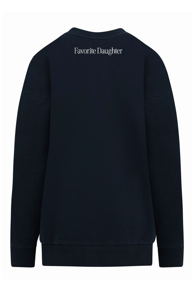 Volleyball Mom Cotton Blend Graphic Sweatshirt, Alternate, color, NAVY