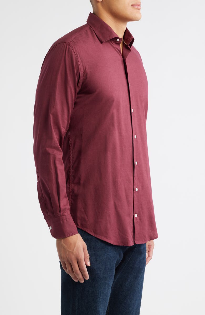 Peter Millar Highlands Soft Twill Button-Up Shirt, Alternate, color, Autumn Foliage