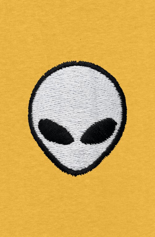 Dalix Mens Lil Alien Midweight Garment Dye Tee