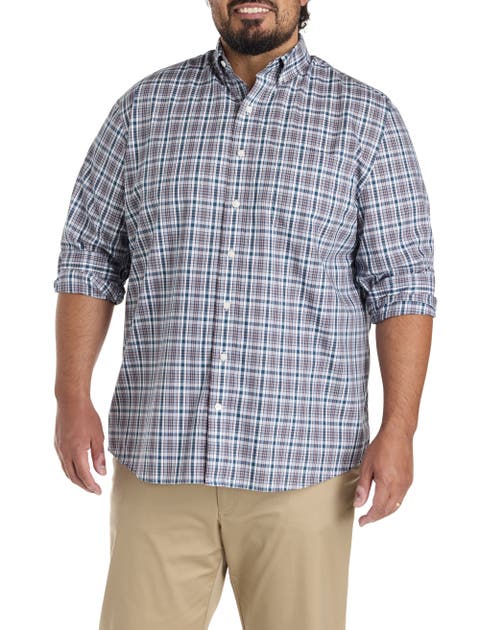Big & Tall Plaid Sport Shirt
