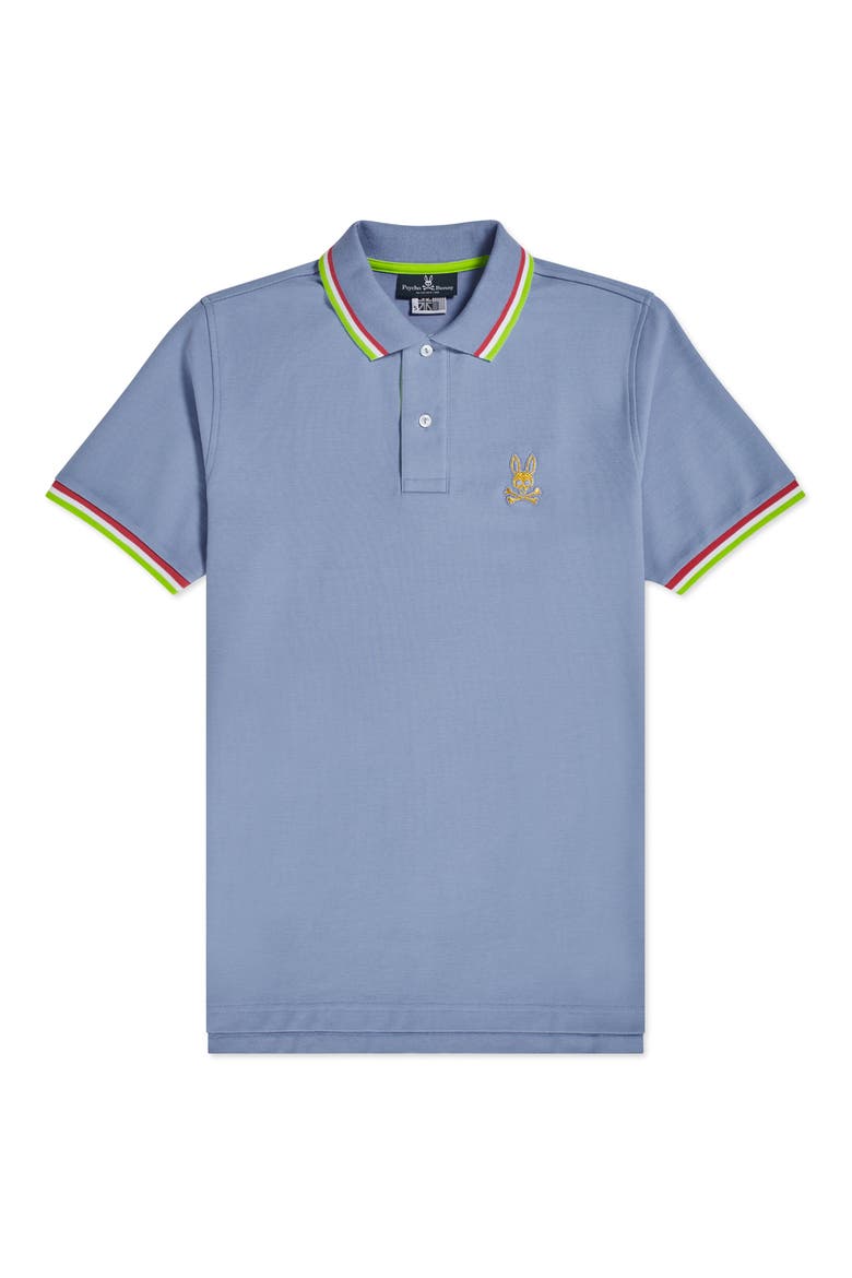 Kids' St. Lucia Tipped Piqué Polo, Main, color, LAPIS BLUE
