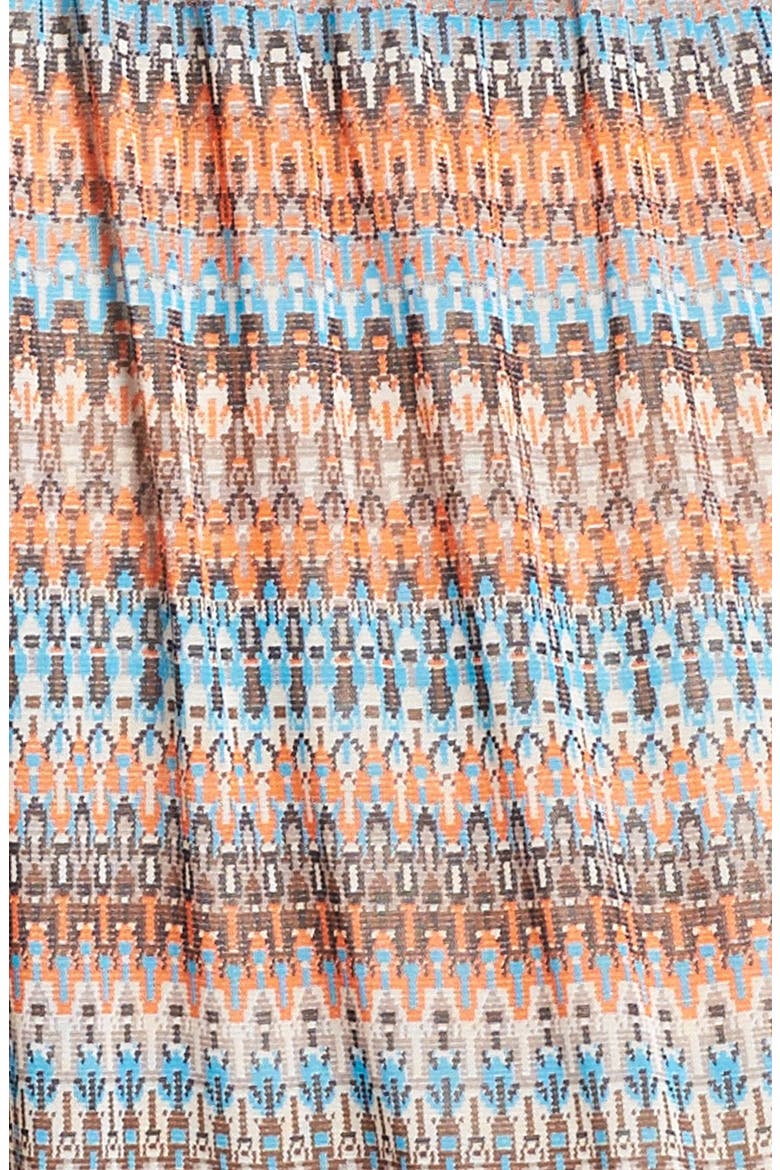 Print Chiffon Maxi Skirt, Alternate, color, TAUPE/ MULTI