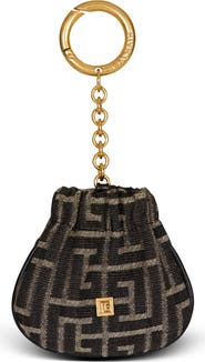 Balmain Pulse monogram jacquard key ring