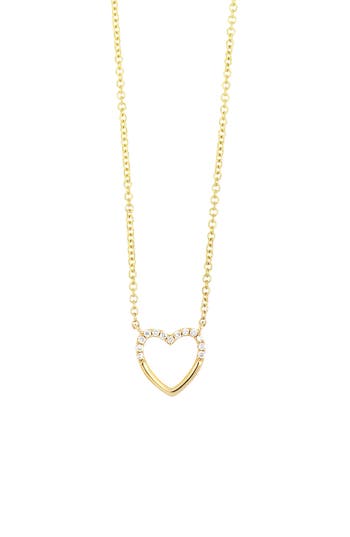 Bony Levy Icons Open Heart Pendant Necklace In Gold