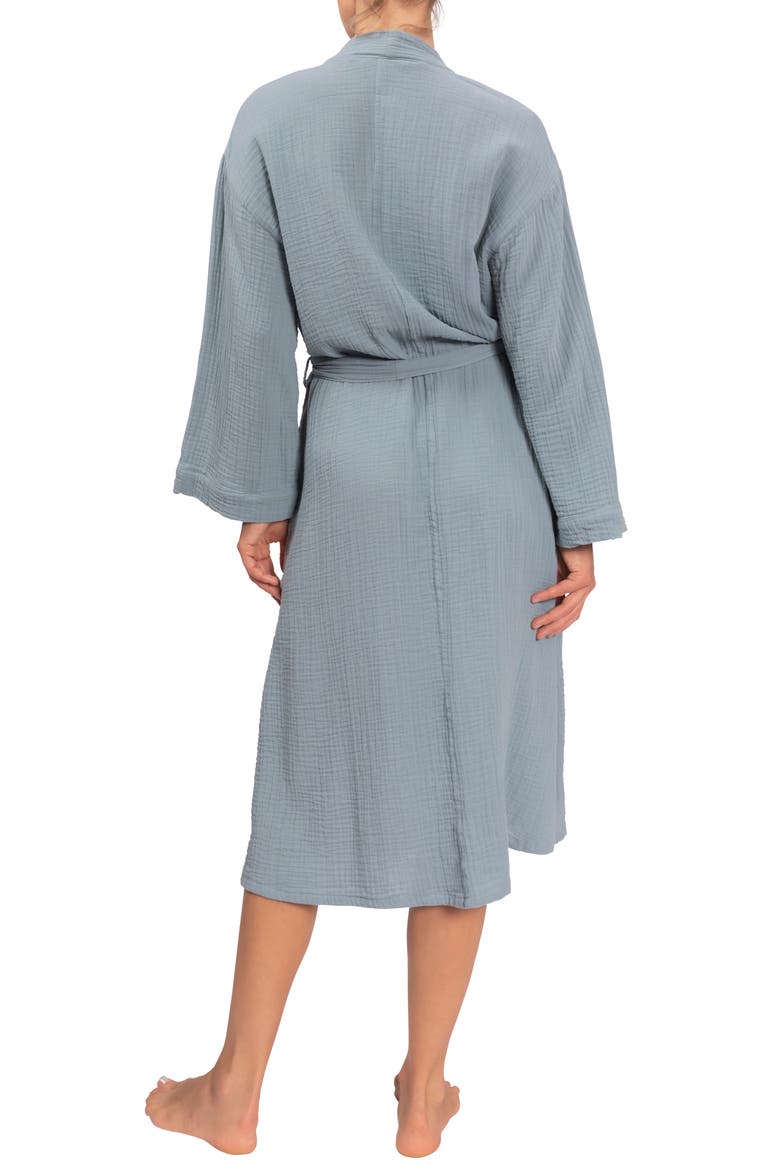 Nora Cotton Gauze Robe, Alternate, color, DESERT BLUE