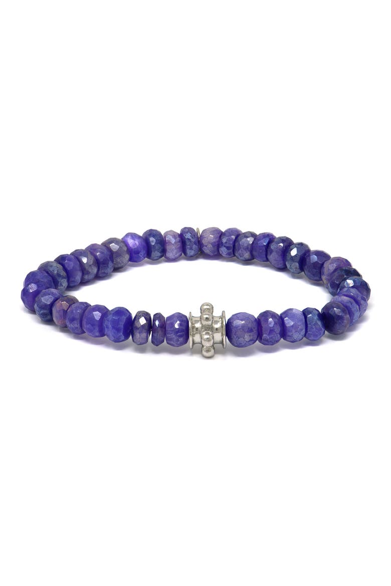 Bohème Faceted Mystic Purple Moonstone Bracelet, Main, color, PURPLE