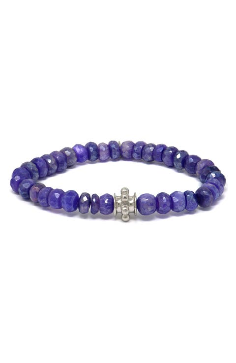 Bohème Faceted Mystic Purple Moonstone Bracelet