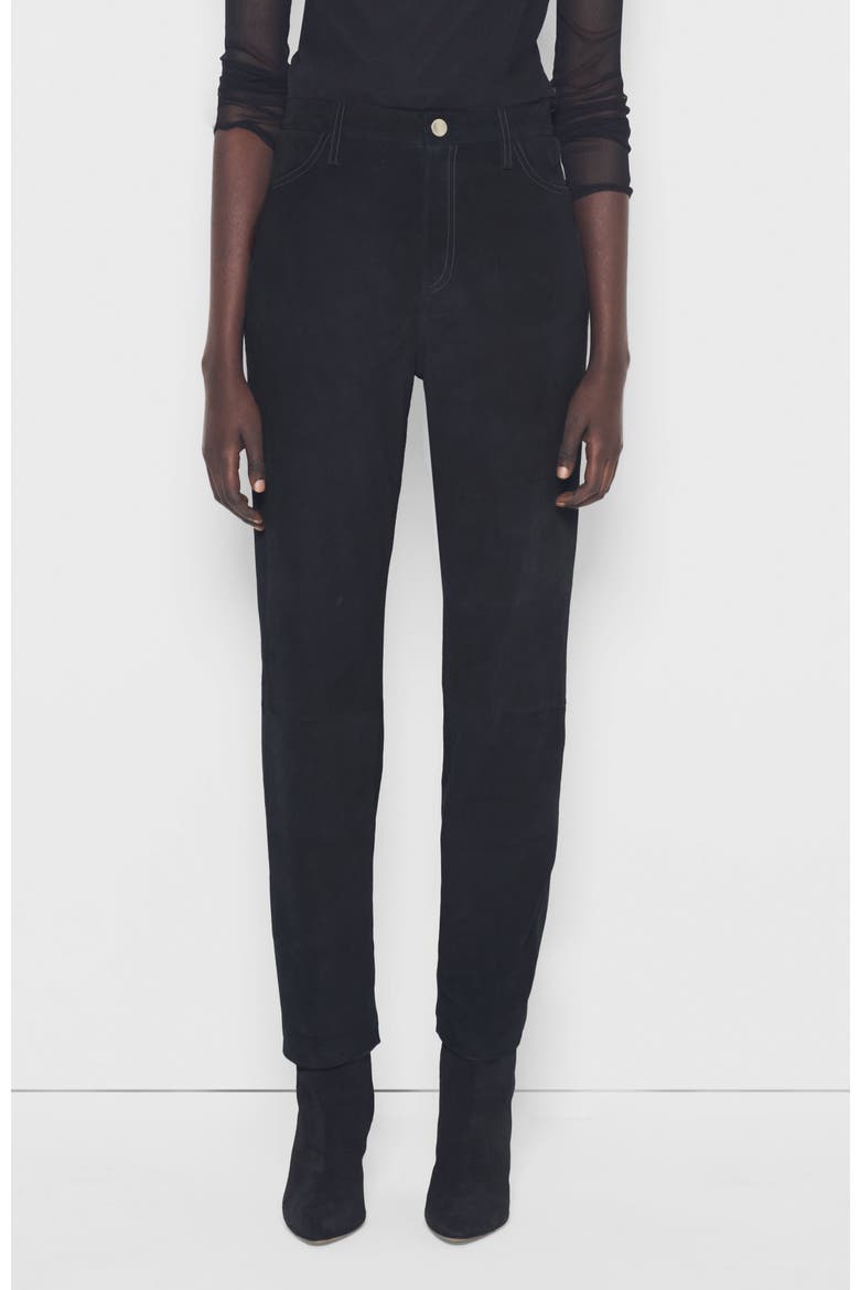 Cindy Supersuede Slim Jeans, Alternate, color, Black