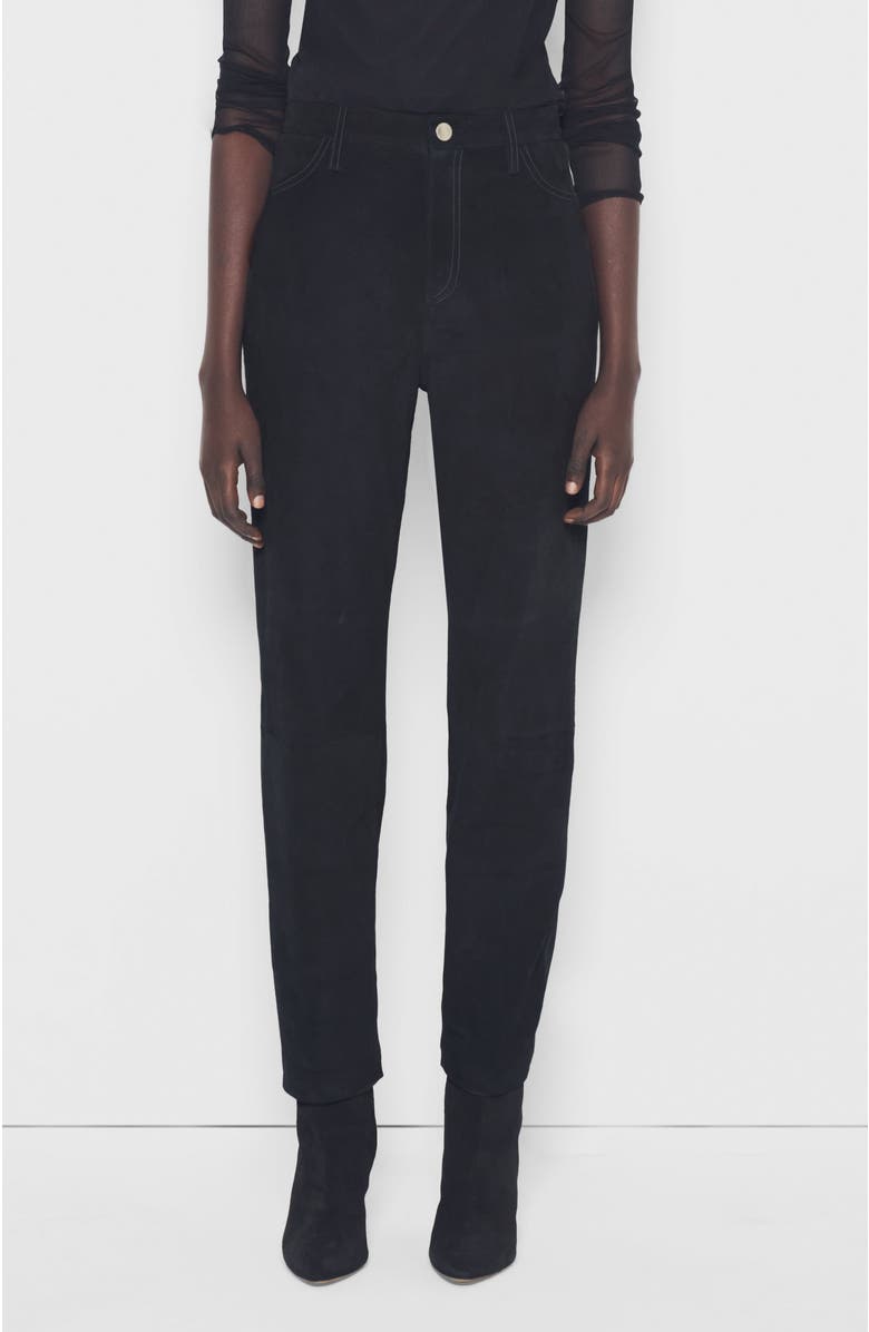 AS by DF Cindy Supersuede Slim Jeans, Alternate, color, Black