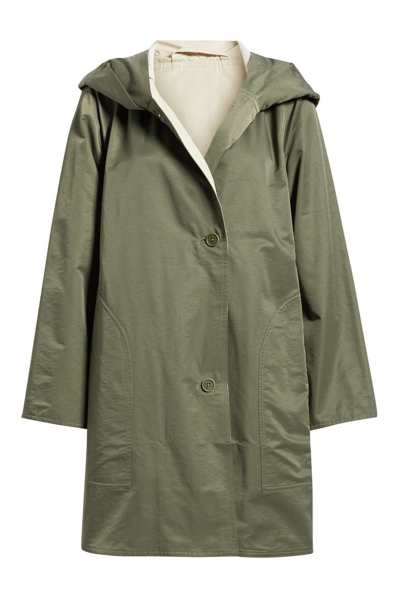 Hooded Reversible Coat, Alternate, color, BAY LEAF