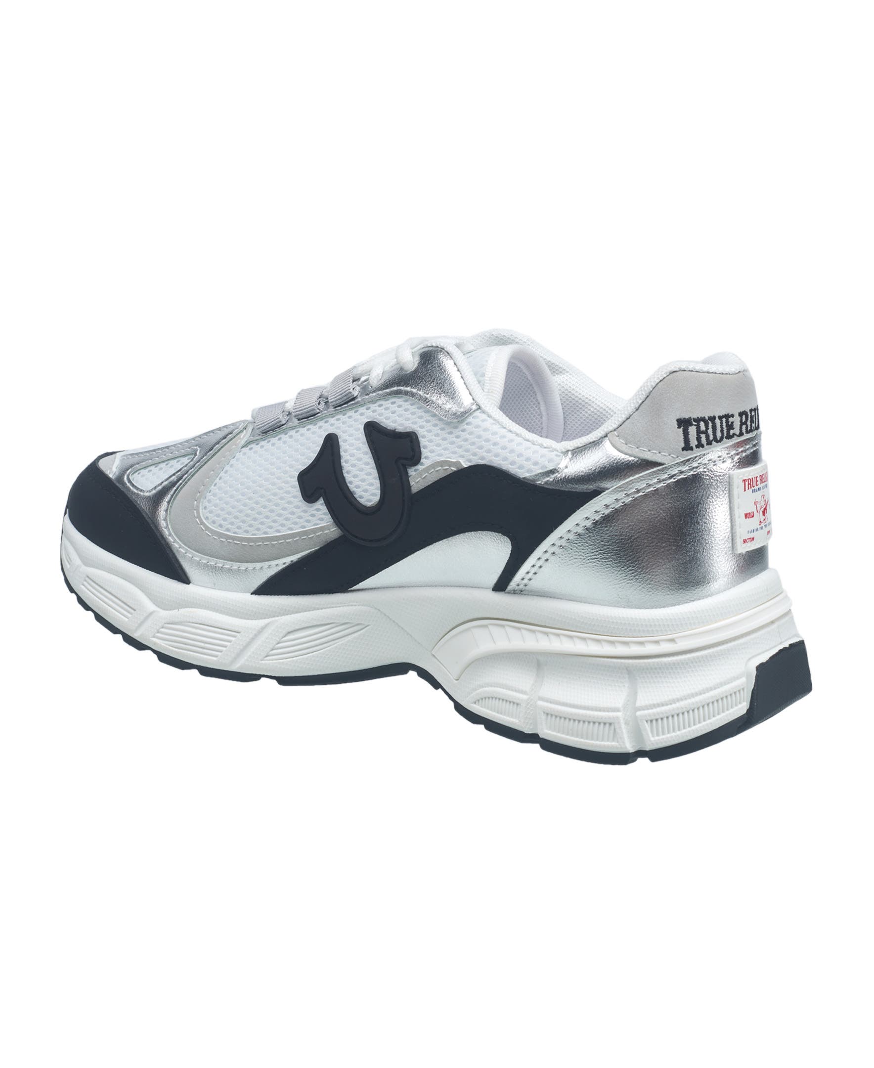 Dreezy Chunky Logo Sneaker, Alternate, color, Black Silver