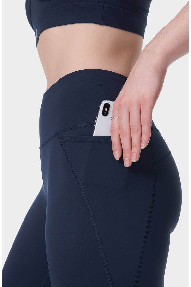 Power Workout Bootcut Leggings, Alternate, color, NAVY BLUE