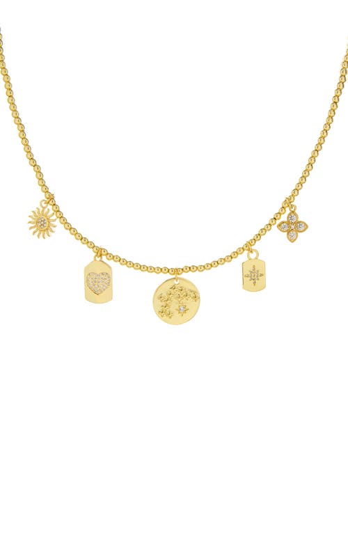 Marlyn Schiff Charm Ball Chain Necklace