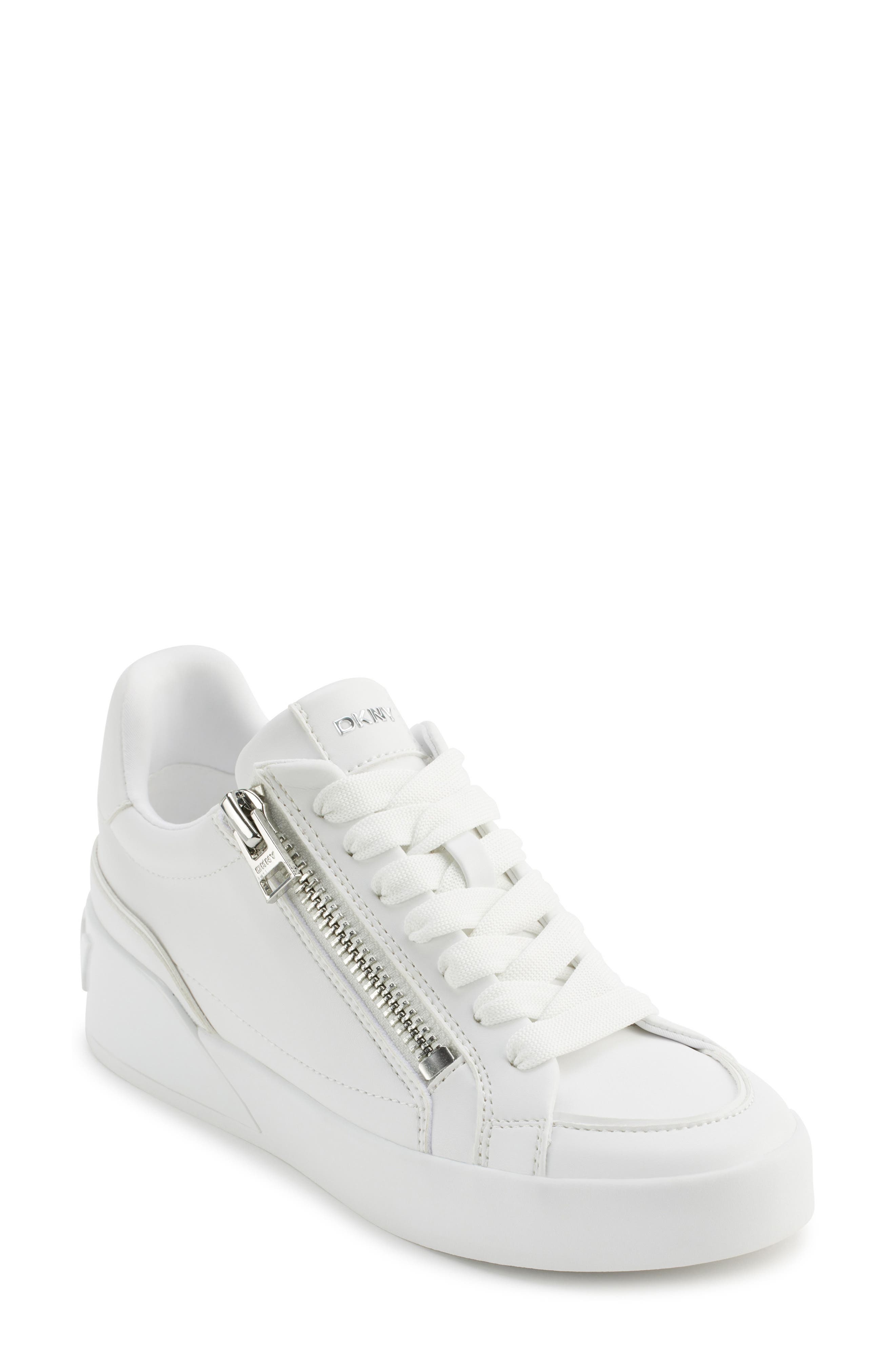 DKNY Mei Sneaker, Main, color, White