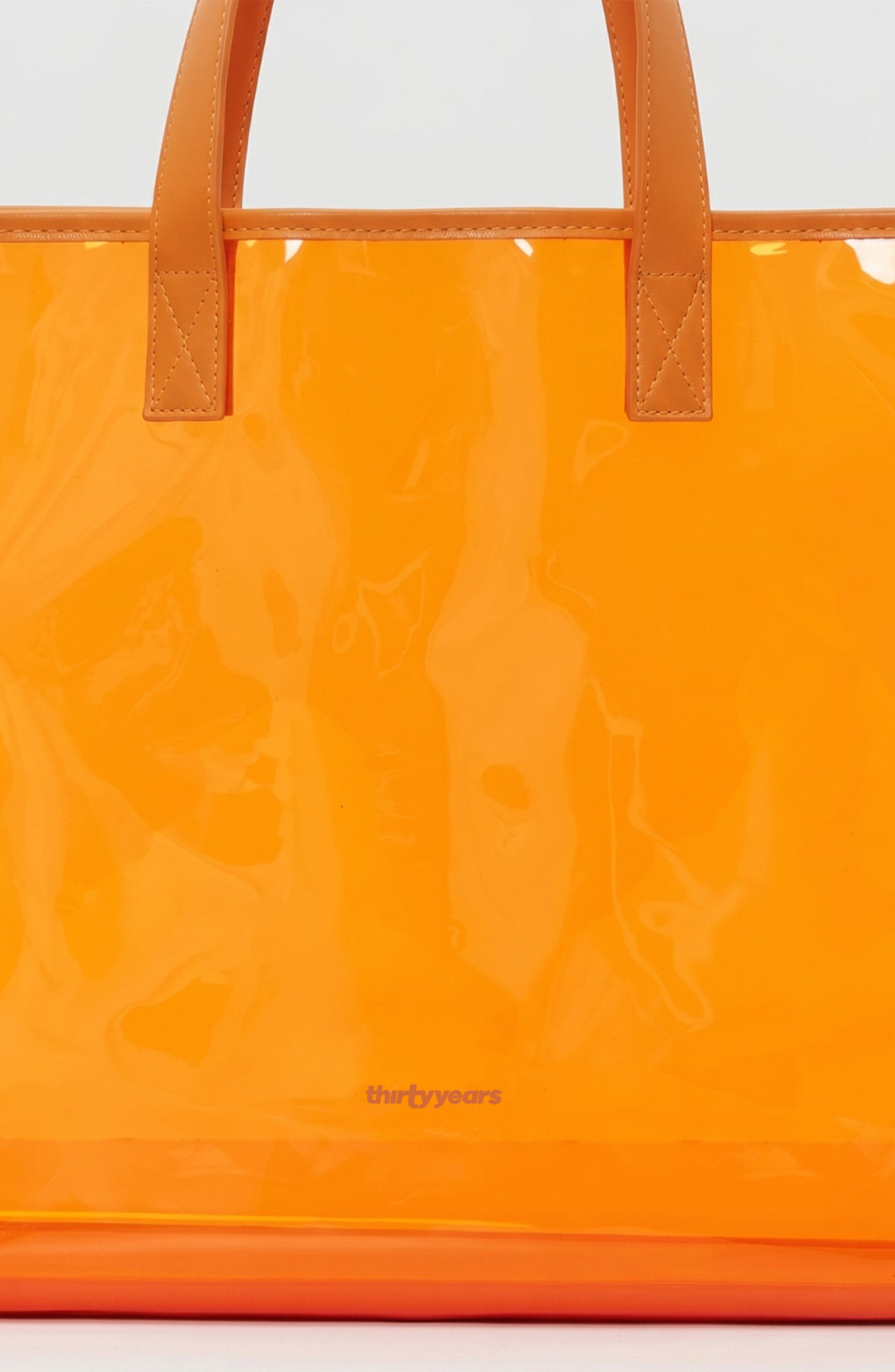 Jelly Clear Carryall, Alternate, color, Orange