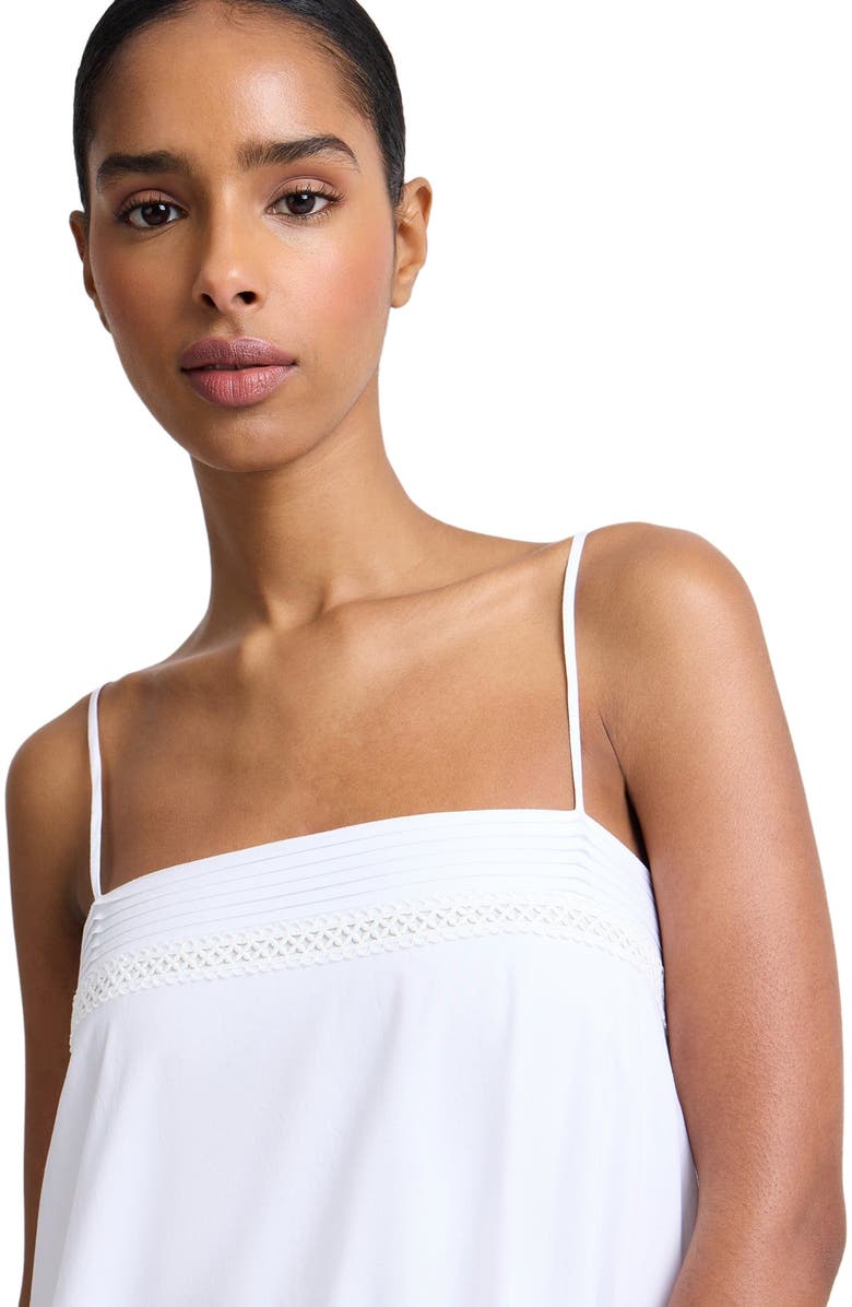 Onia Square Neck Handkerchief Dress, Alternate, color, White