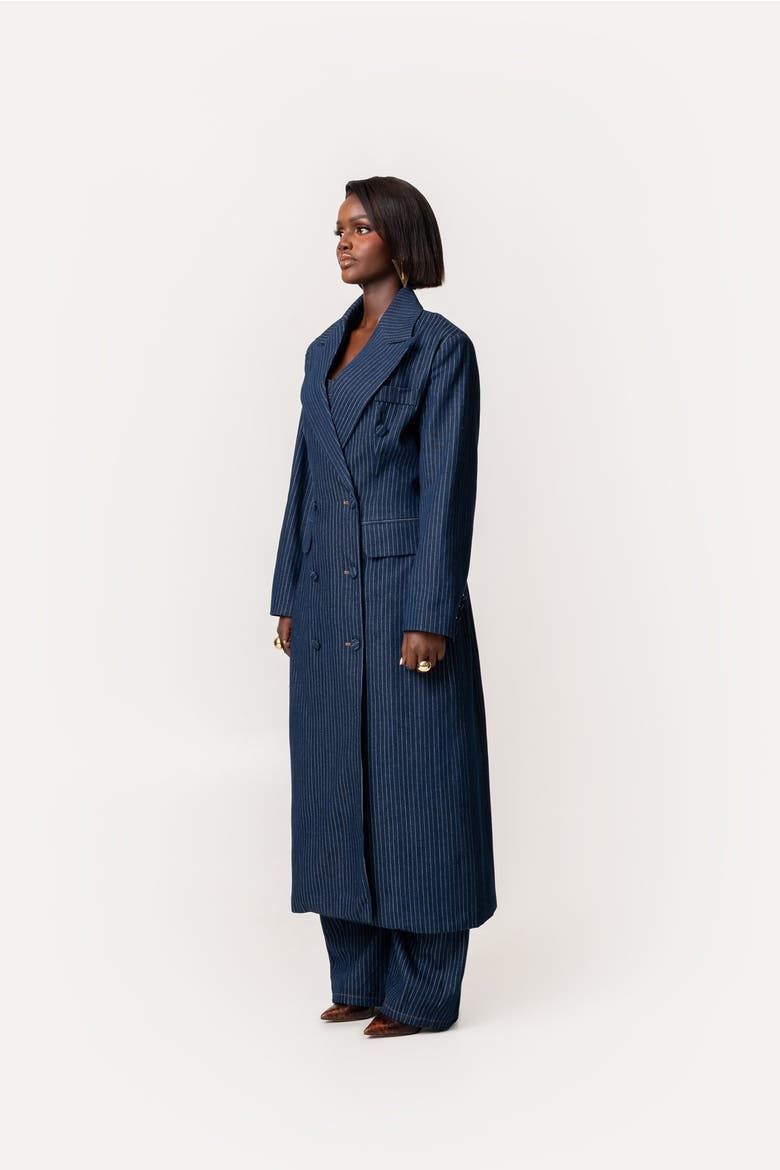 Eden Long Jacket, Alternate, color, Denim