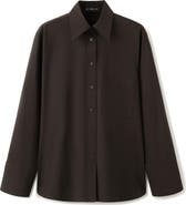 MANGO Straight Pocket Button-Up Shirt