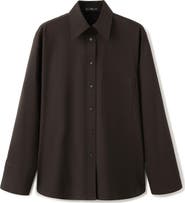 MANGO Straight Pocket Button-Up Shirt
