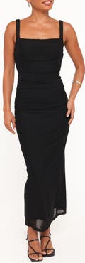Petal & Pup Eira Ruched Sleeveless Maxi Dress