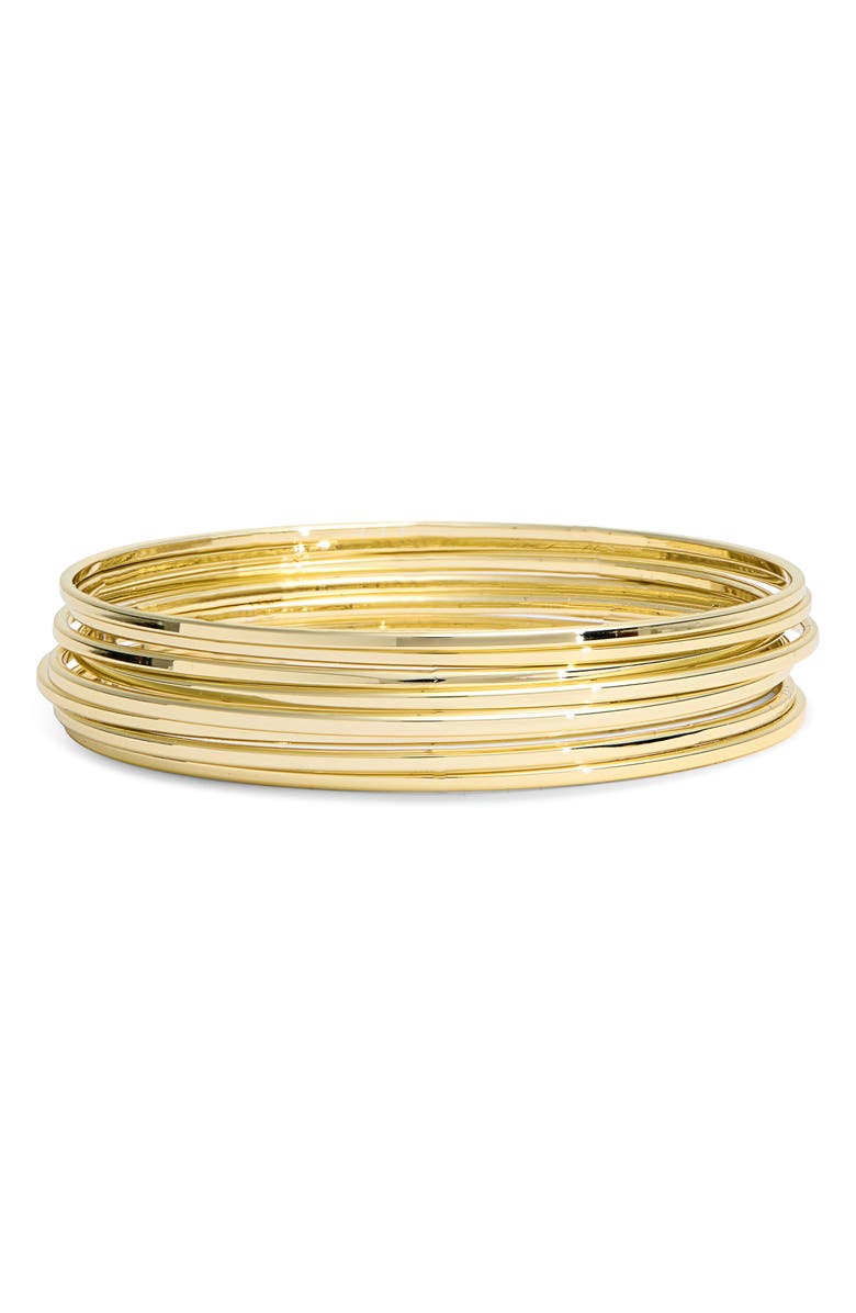 ARGENTO VIVO Bangle Set, Main, color, Gold