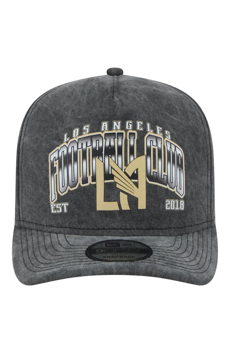New Era Men's New Era  Black LAFC Washed 9FIFTY A-Frame Adjustable Hat, Alternate, color, Black