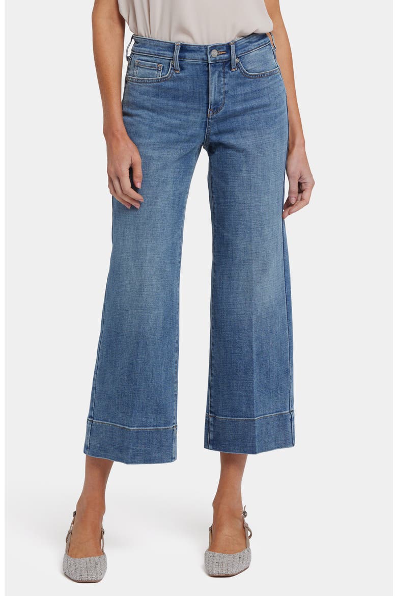 Teresa Ankle Wide Leg Jeans, Main, color, MAJORCA BAY