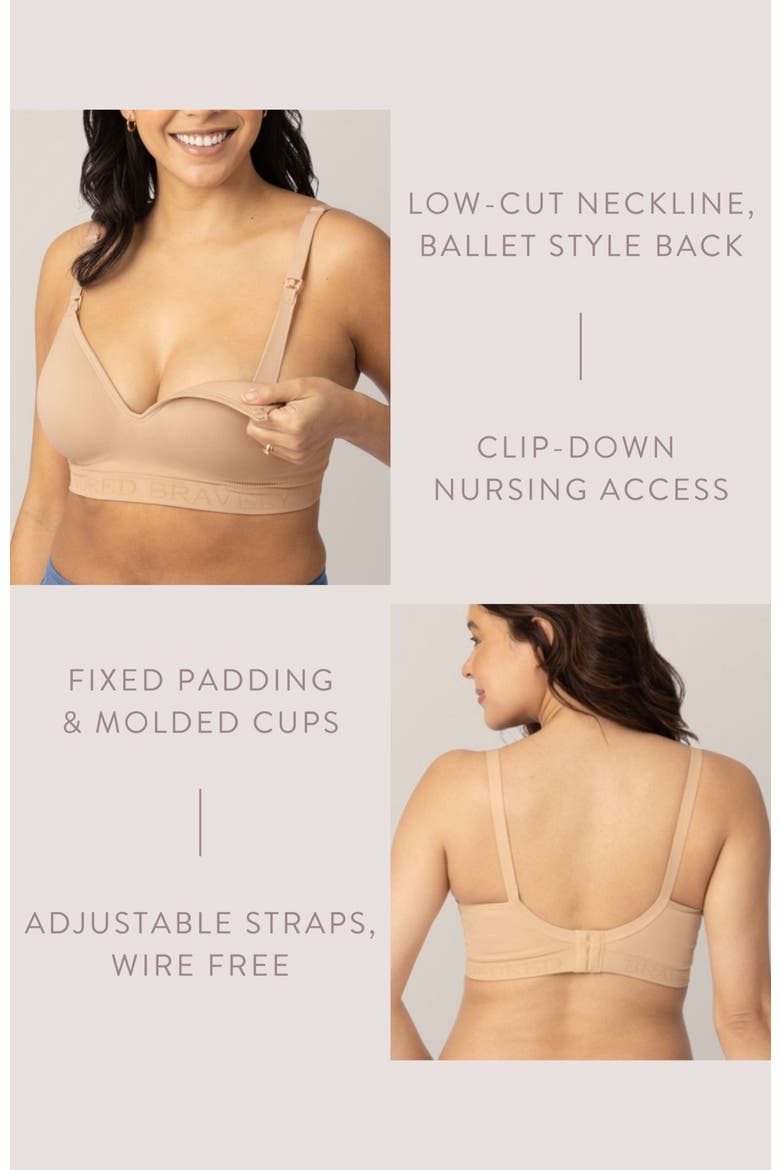 Busty Sublime Contour Maternity & Nursing Bra - Sizing Available from E-I Cup, Alternate, color, BEIGE