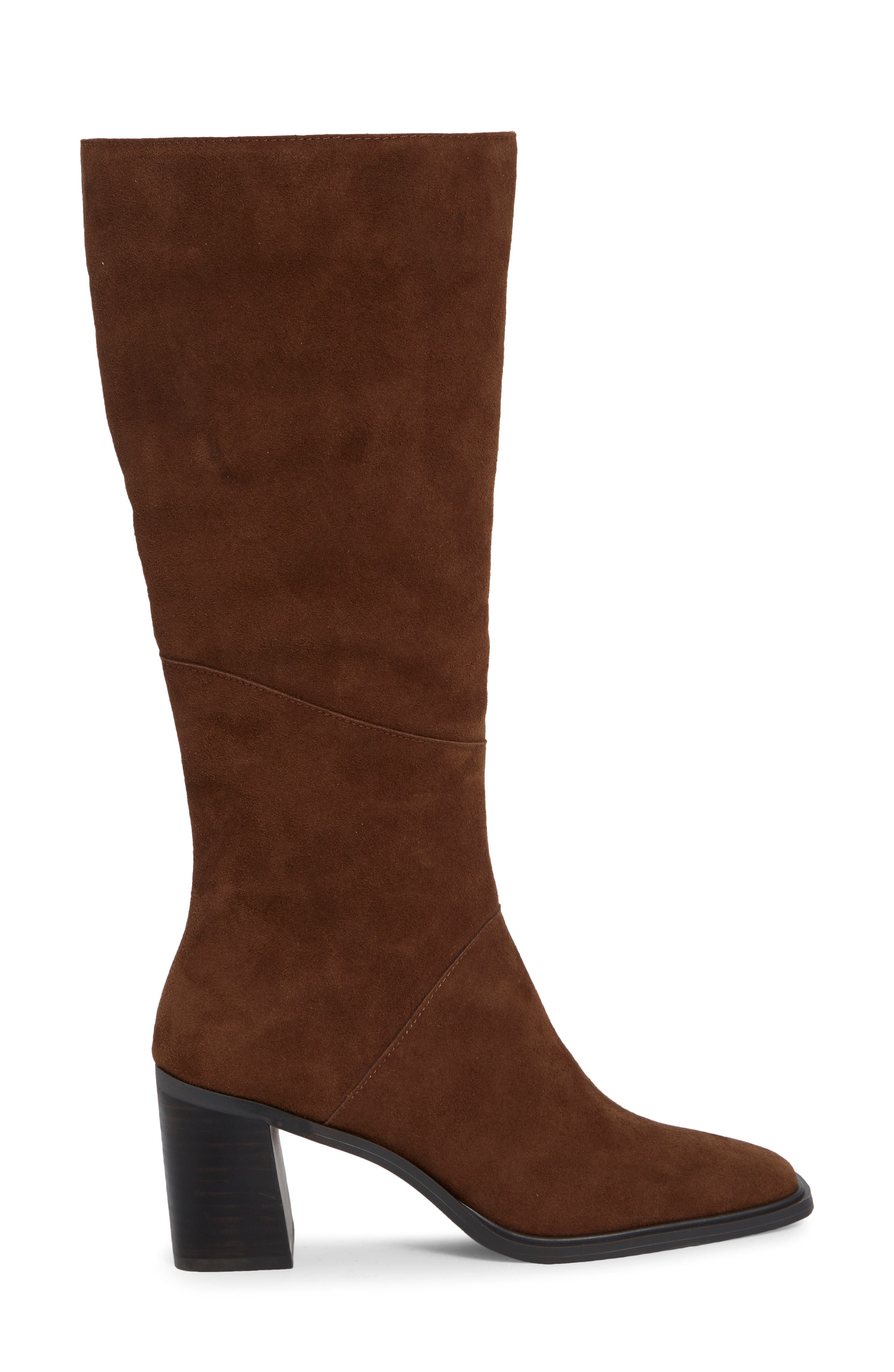 Farrah Tall Boot, Alternate, color, COCOA SUEDE