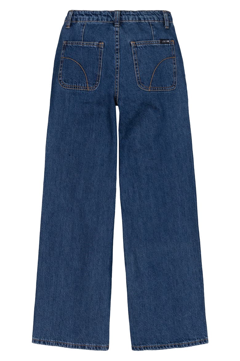Kids' Mia Pleated High Waist Wide Leg Jeans, Alternate, color, MEDIUM WASH