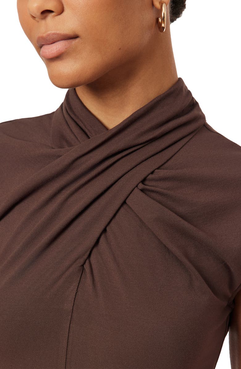 Scotch & Soda Draped Neck Top, Alternate, color, Hot Fudge