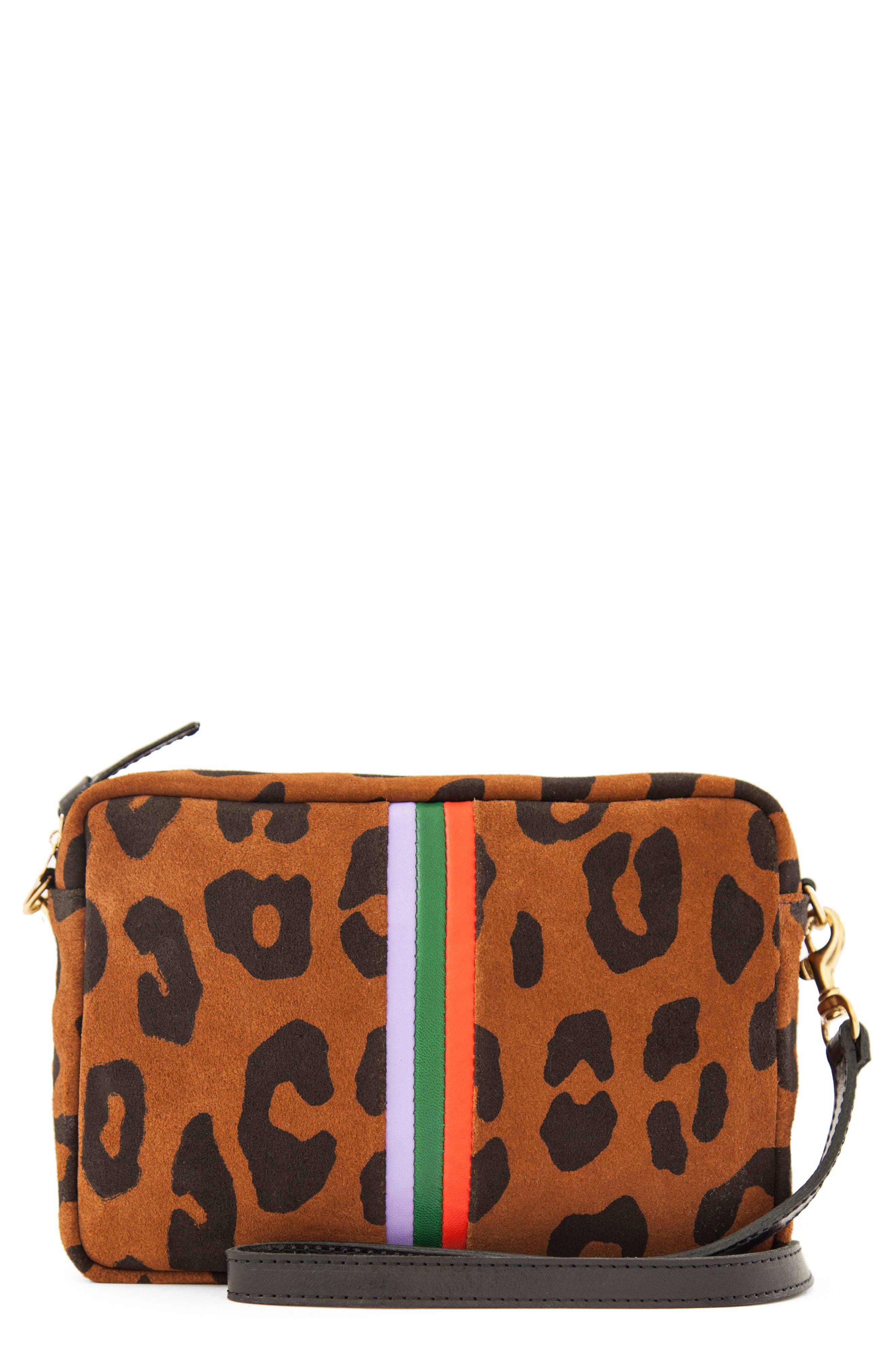 Midi Sac Suede Crossbody Bag, Main, color, COGNAC PABLO CAT SUEDE