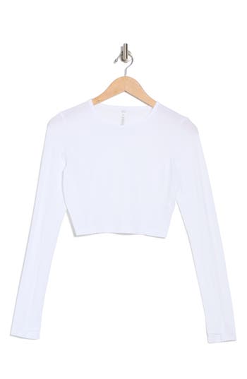 Beyond Yoga Powerbeyond™ Lite Airshield Long Sleeve Top In Metallic