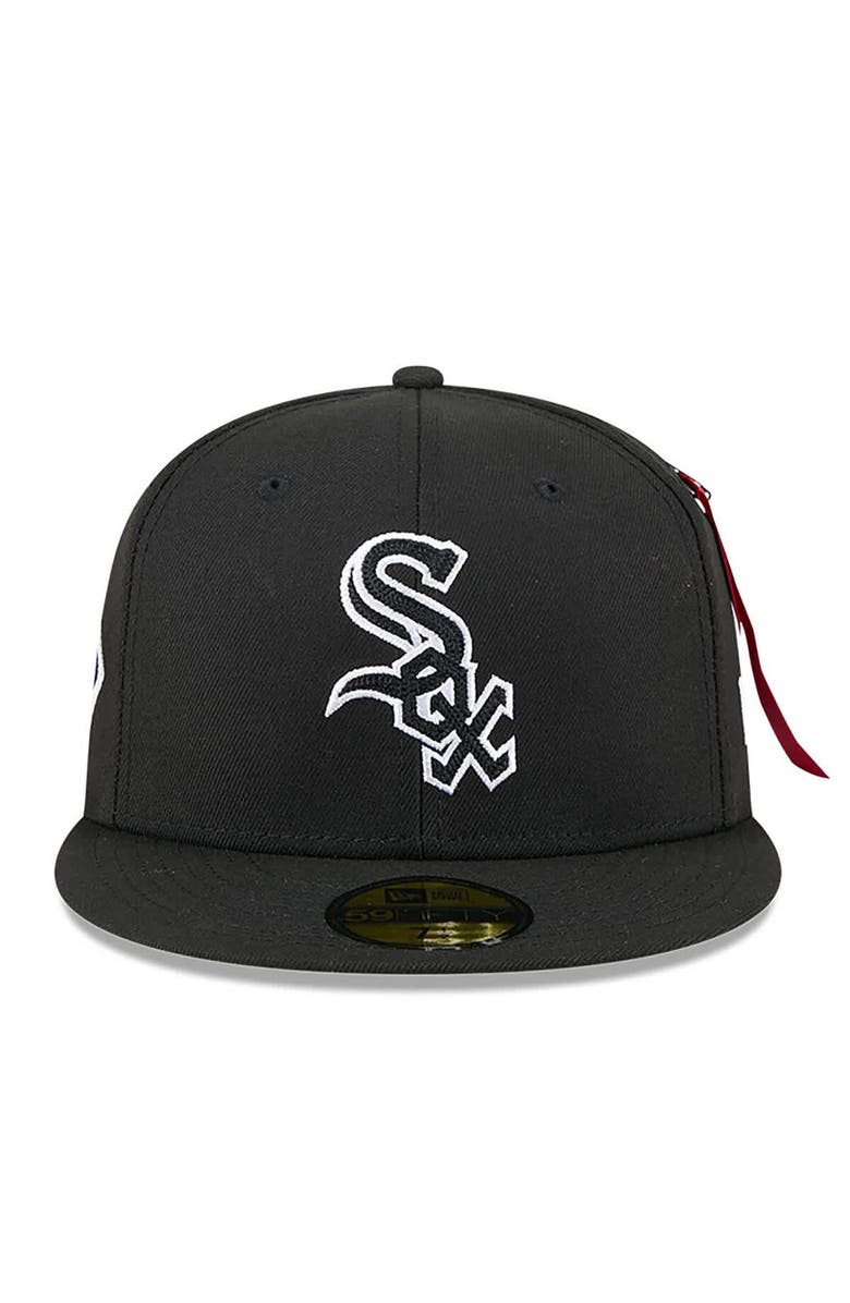 New Era x Alpha Industries Men's New Era x Alpha Industries  Black Chicago White Sox 59FIFTY Fitted Hat, Alternate, color, Black