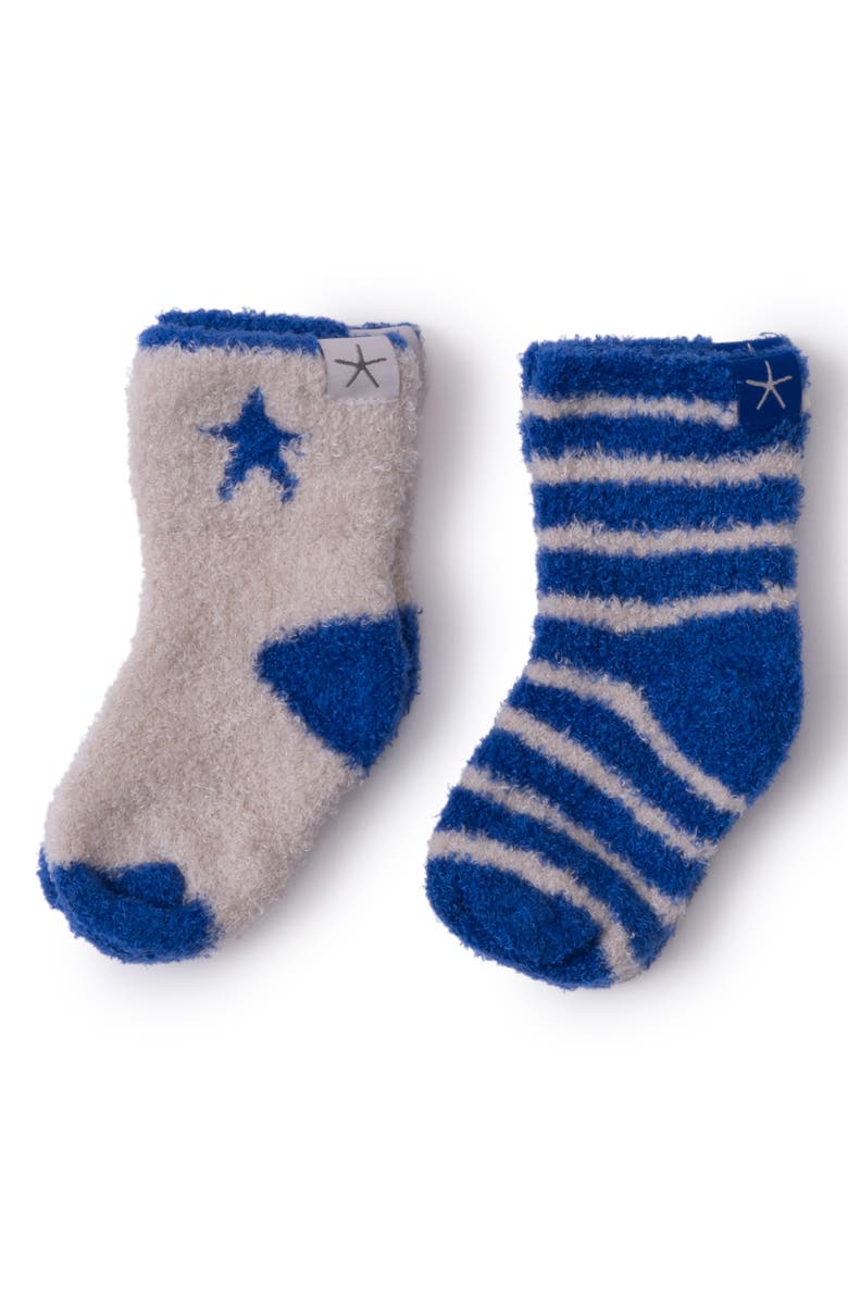 Barefoot Dreams<sup>®</sup> CozyChic Lite<sup>®</sup> 2-Pack Sock Set, Main, color, Cobalt Multi