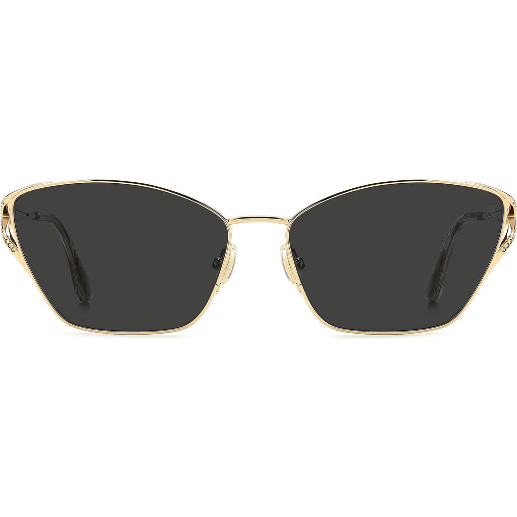 Stuart Weitzman 59mm Cat Eye Sunglasses In Black