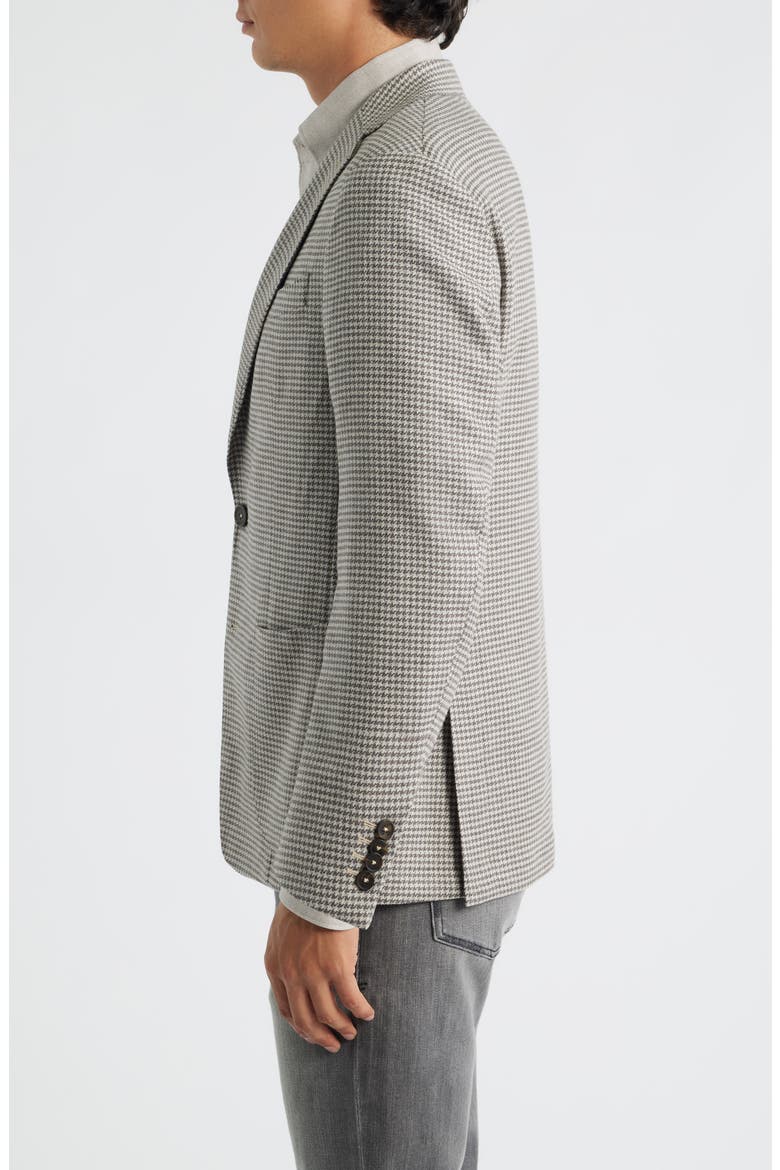 Houndstooth Stretch Wool & Linen Blend Sport Coat, Alternate, color, MEDIUM GREY
