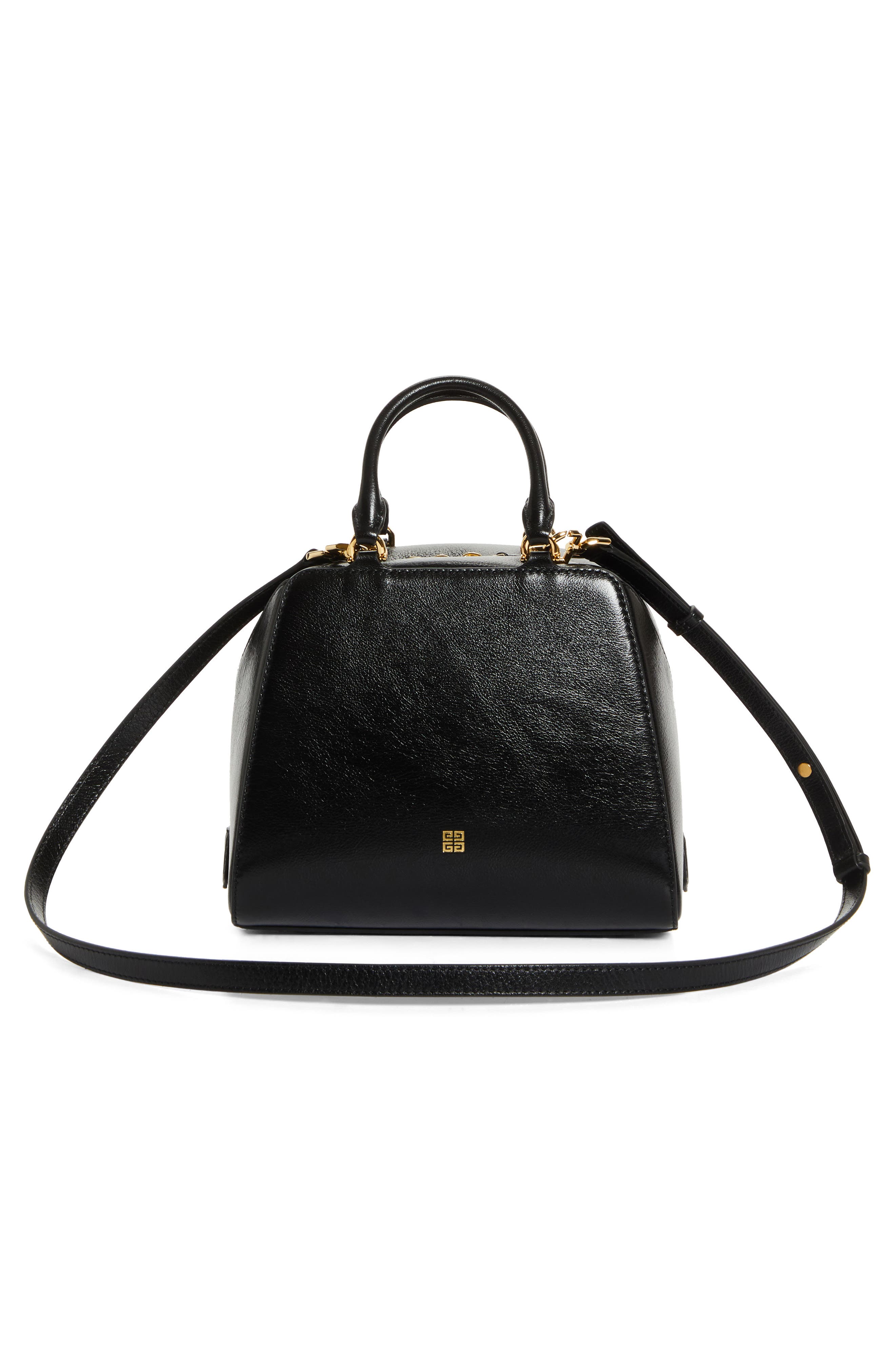 Givenchy Mini Antigona Cube Leather Crossbody Bag, Alternate, color, 