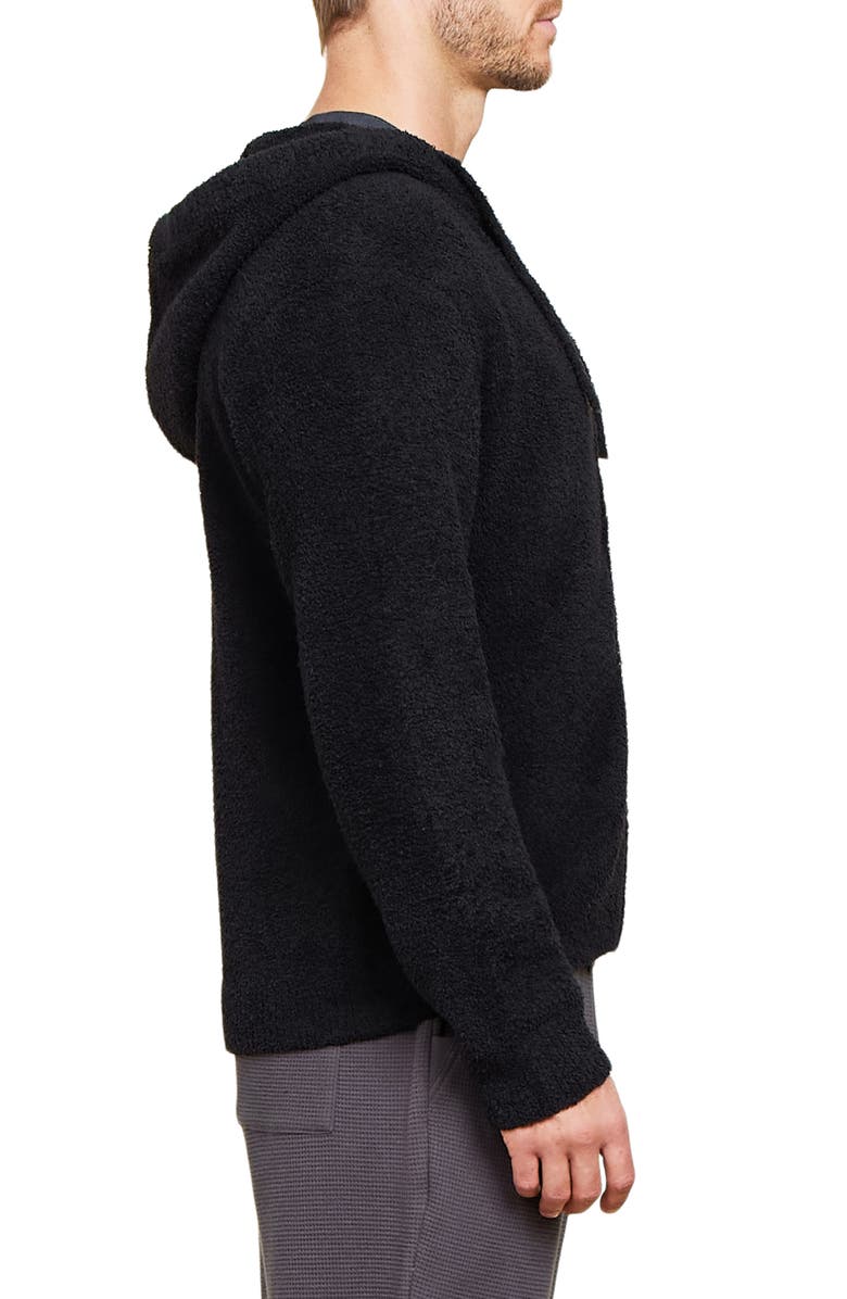 Barefoot Dreams<sup>®</sup> CozyChic<sup>®</sup> Zip Hoodie, Alternate, color, Black