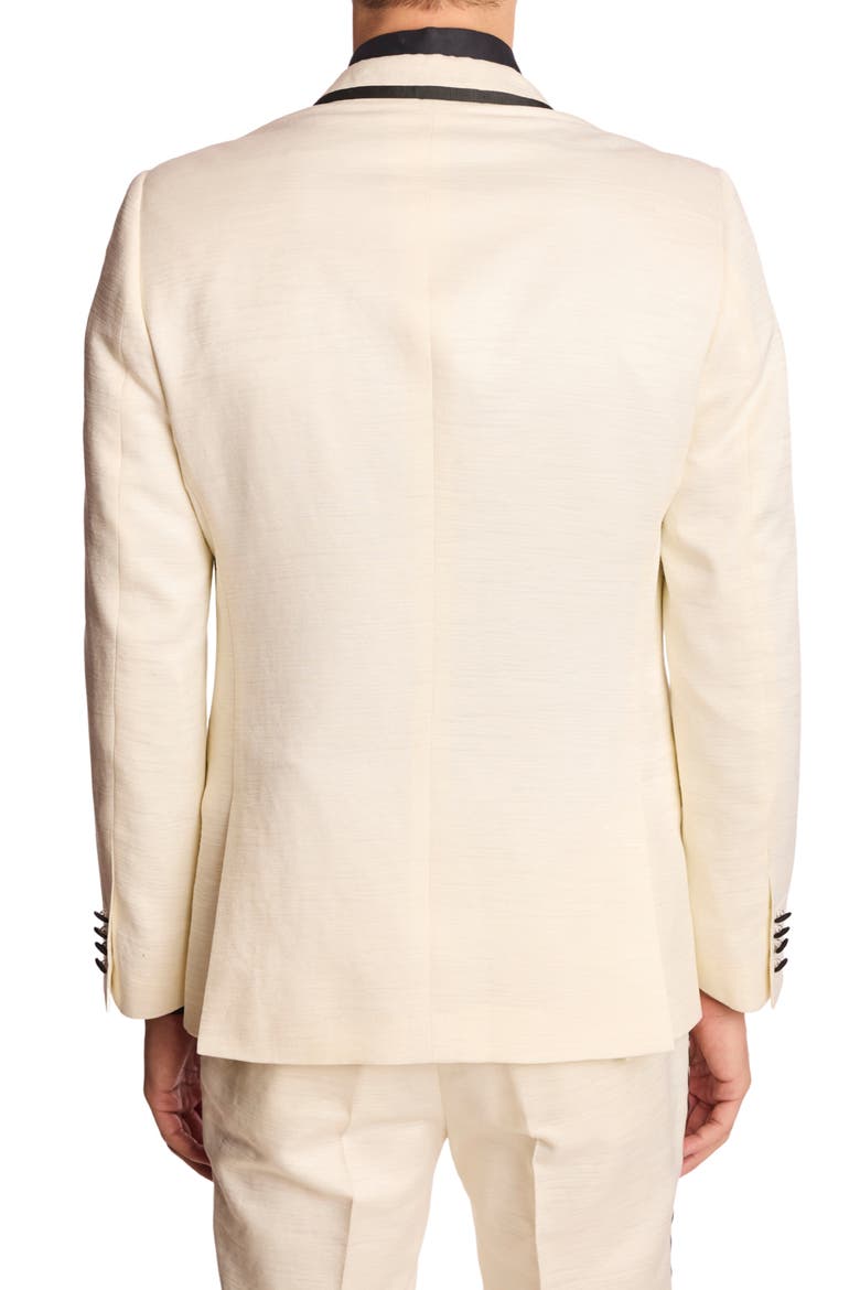 Grosvenor Slim Fit Dinner Jacket, Alternate, color, MILK WHITE JACQUARD