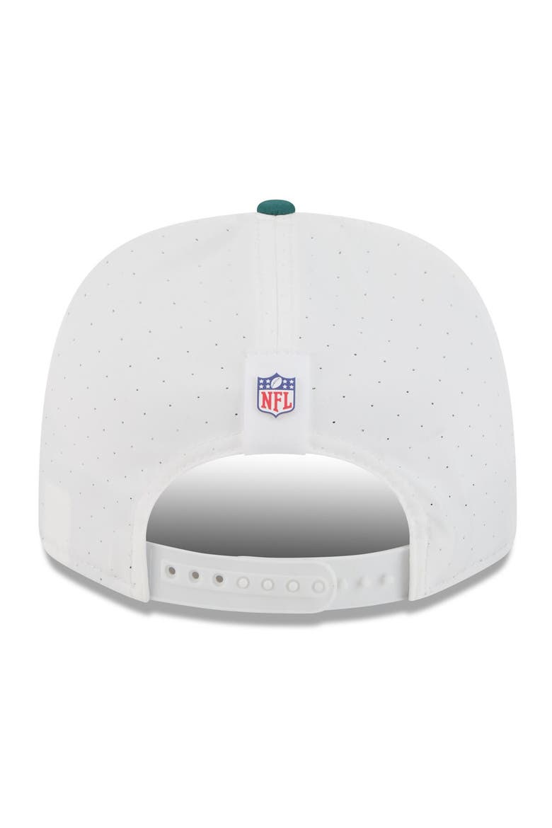 Men's New Era  White/Midnight Green Philadelphia Eagles 2025 NFL Training Camp 9SEVENTY Adjustable Hat, Alternate, color, White